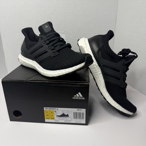 adidas Shoes - Adidas UltraBOOST W BB6149 Black White Running Shoes Womens 7.5 New Box